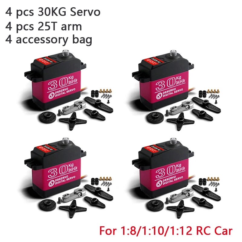 4X DSServo, Servo 4 pcs 2ST arm 4 accessory bag Kg 3 u