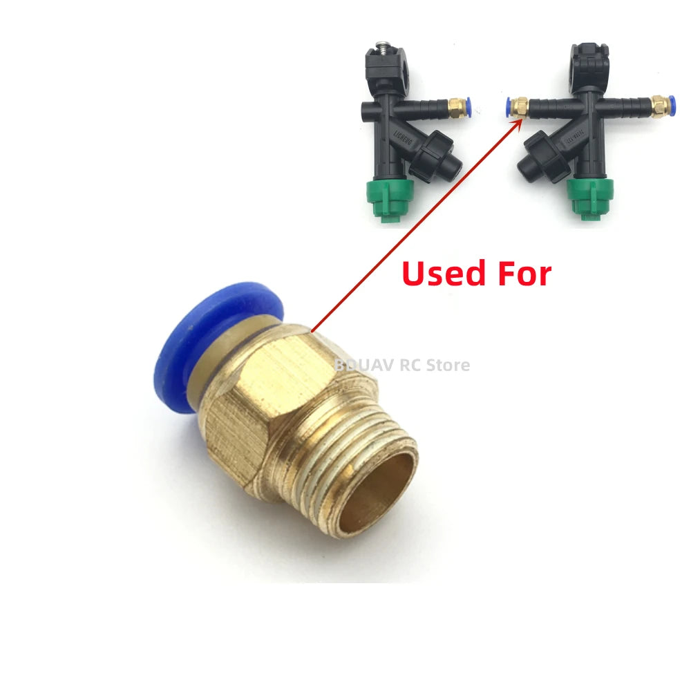 6mm 8mm LICHENG Nozzle water outlet connector - trachea quick connector/external thread straight through for agricultural drones 9 6mm 8mm LICHENG Nozzle water outlet connector, 6mm 8mm LICHENG Nozzle water outlet connector SPECIFICATIONS Wheel