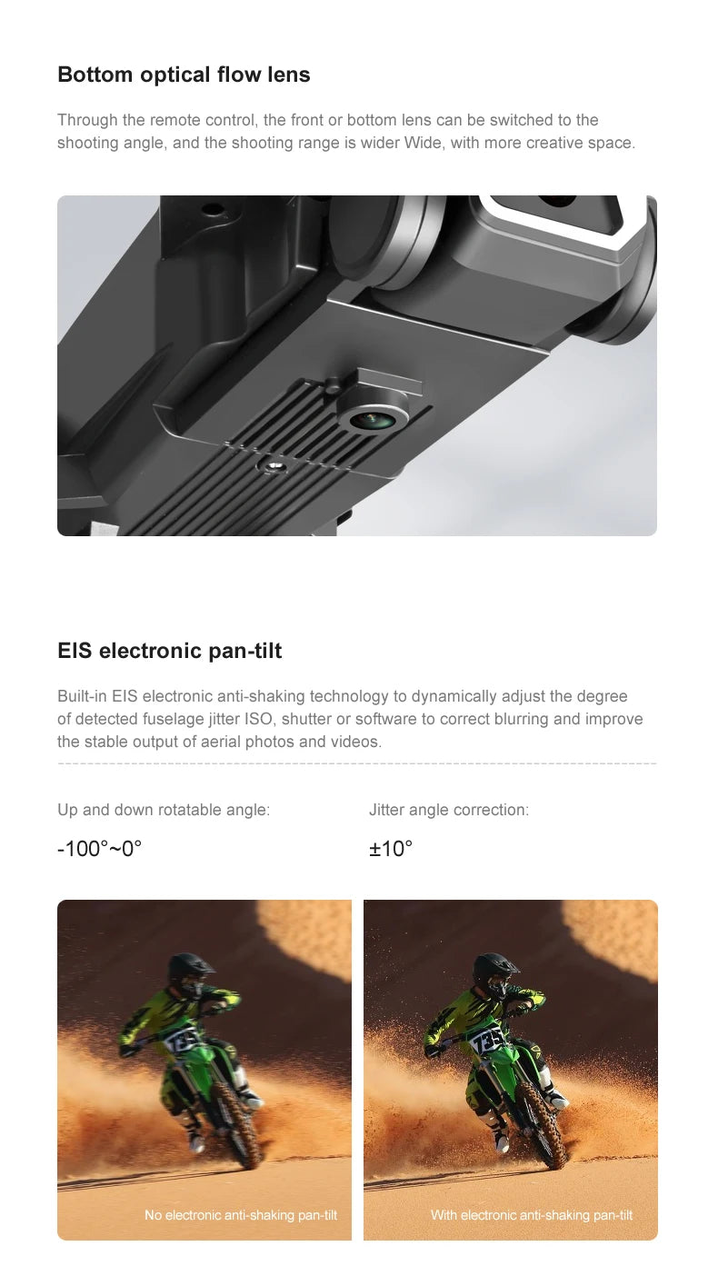 LU20 Drone - 8K Profesional GPS ESC With Dual Camera 360 Obstacle Avoidance Foldable 4K Quadcopters Toy Gift 31 LU20 Drone, built-in eis electronic anti-shaking technology to