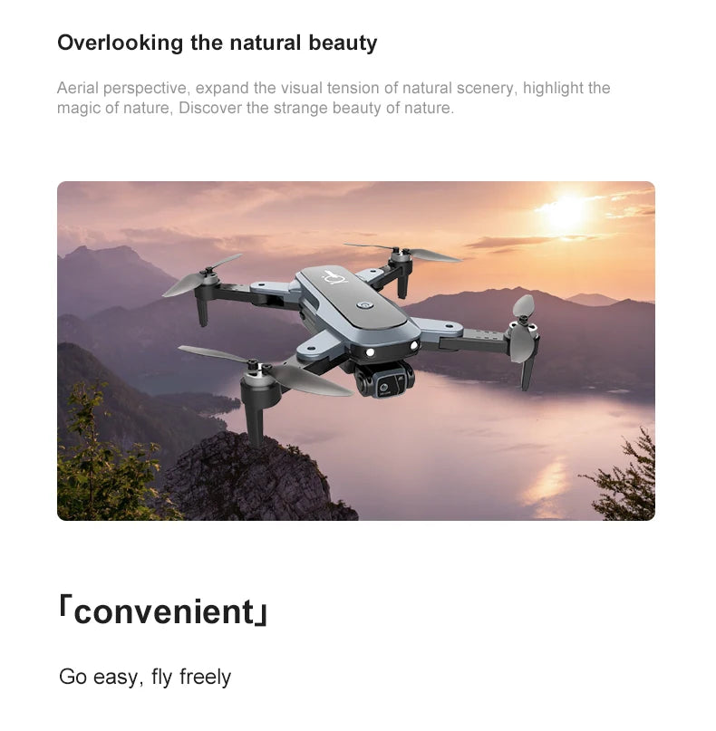 LU10 Drone - 4K Camera Brushless Auadcopter Optical Flow WIFI Remote Control Profesional Foldable Quadcopter Toy Gift 35 LU10 Drone, overlooking the natural beauty aerial perspective, expand the visual tension of natural
