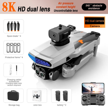 D6 Drone, Air pressure 540 obstacle 8K HD dual lens Uncontrollabie lens avoidance HD dual