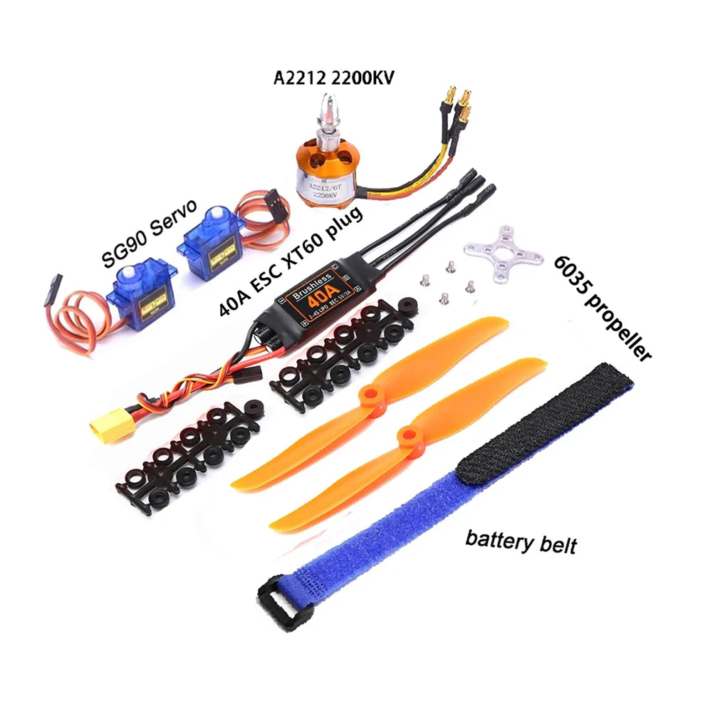 New Brushless Motor A2212 2212 1000KV/1400KV/2200KV 40A ESC 6035/8060/1060 Propeller SG90 9G Servo for RC Fixed Wing Helicopte 35 New Brushless Motor, A2212 2200kv 1213/e ZD belt Servo plug