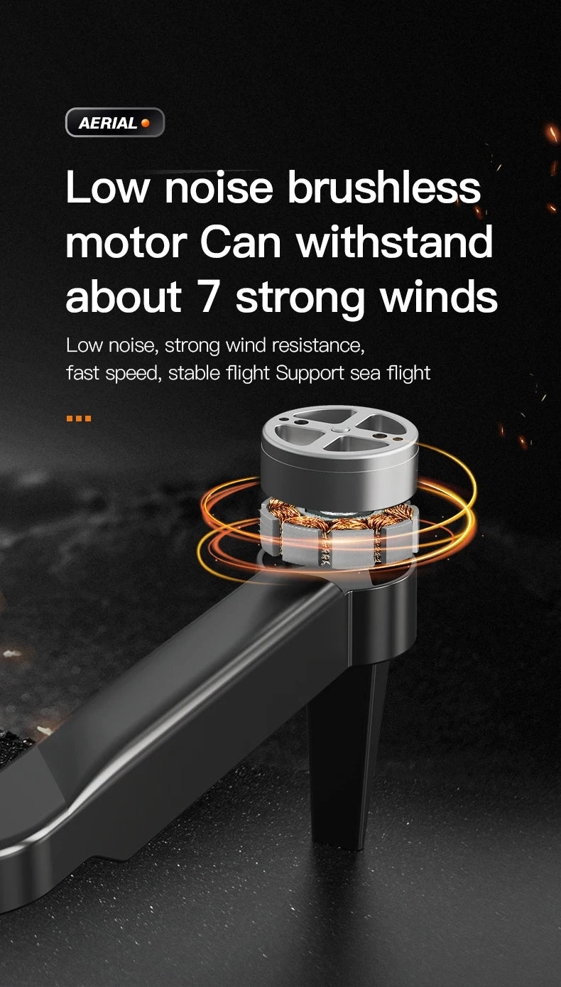 P8 Pro GPS Drone, aerial low noise brushless motor can withstand about 7 strong winds low