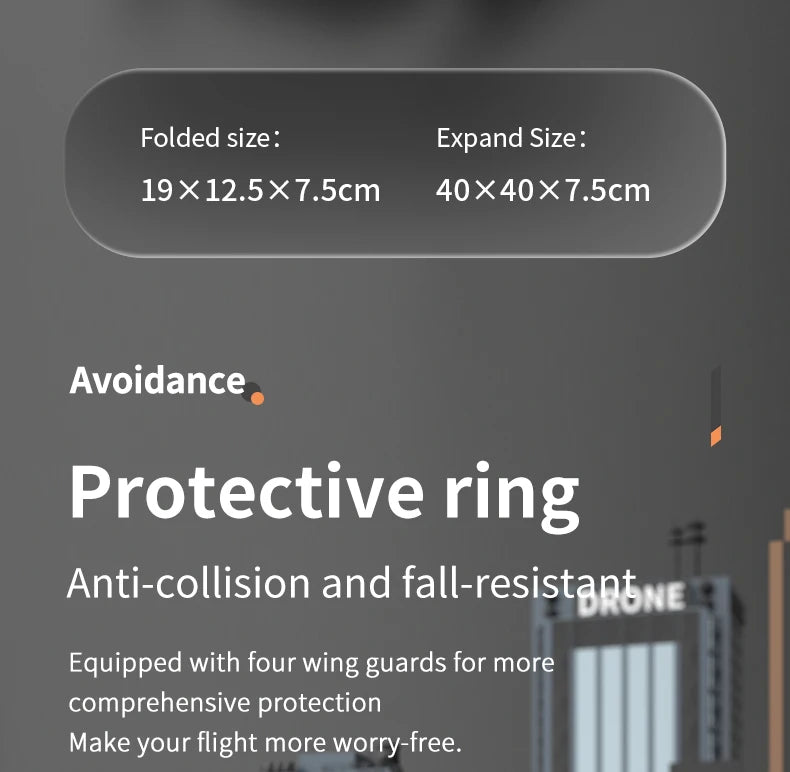 5G 8K HD Drone Professional Dual Camera Wifi FPV Obstacle Avoidance Quadcopter Optical Flow Positioning Fly Distance 1000M Toy 43 5G 8K HD Drone, expand size: 19x12.5x7.scm 40