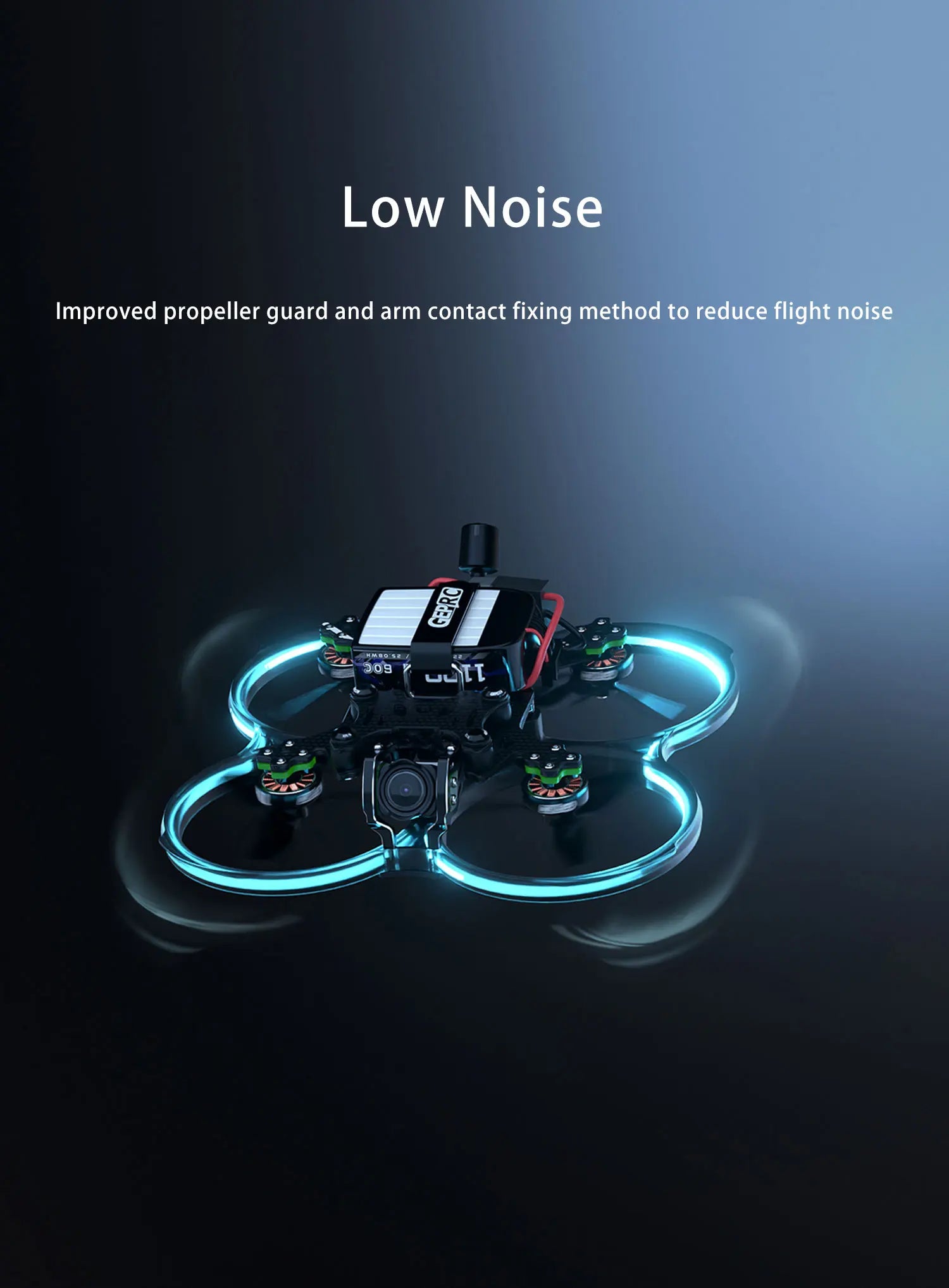 GEPRC Cinebot30 FPV Drone HD O3 System 6S 2450KV VTX O3 Air Unit 4K 60fps Video 155 Wide-angle RC FPV Quadcopter Freestyle Drone 15 GEPRC Cinebot30 FPV Drone, Low Noise Improved propeller guard and arm contact fixing method to reduce flight noise dora