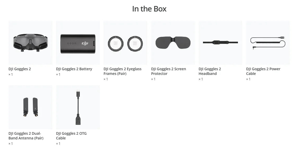 DJI Goggles 2 combo - Compact Portable Dual 1080p Screens for DJI AVATA DJI O3 Air Unit 11 DJI Goggles 2 combo, Goggles 2 combo - Compact Portable