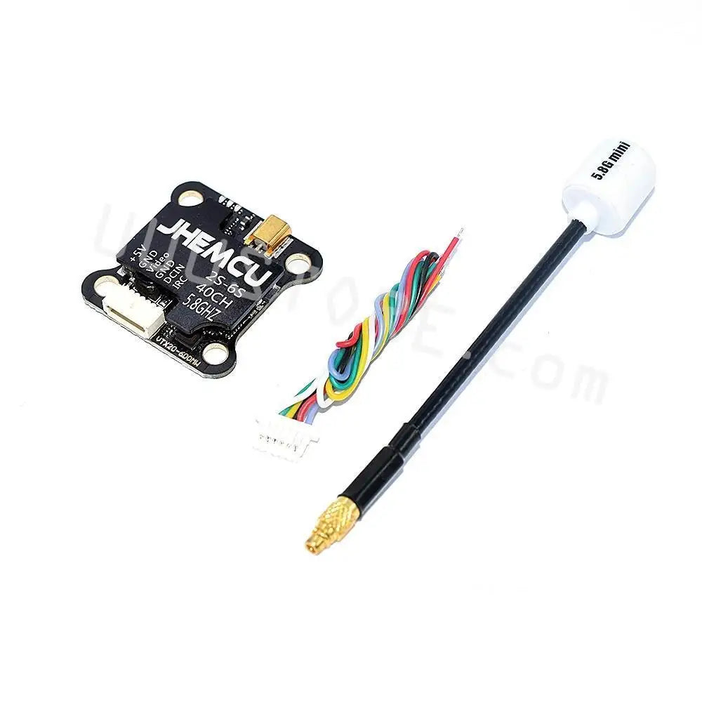 JHEMCU VTX20-600 Transmitter - 5.8G 40CH PitMode 25mW 100mW 200mW 400mW 600mW Adjustable VTX 7-26V 20X20mm for FPV RC Racing Drone 18 JHEMCU VTX, 834 1 JHEMCU 2S-65 4OCH 58GHZ