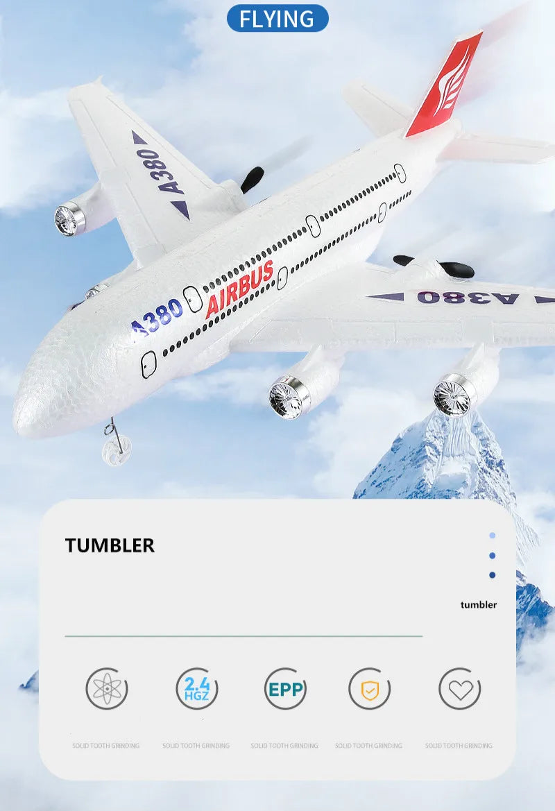 Airbus A380  RC Airplane, 0 TUMBLER tumbler Raz EPP) SCUD TOOTH GM