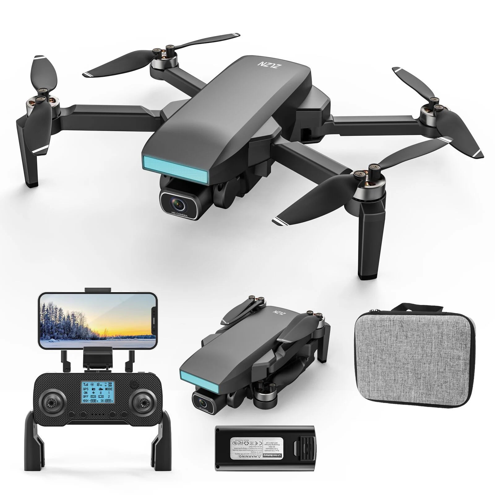 ZLL SG107 Pro Drone, connect to the wifi, and control the drone via your mobile phone