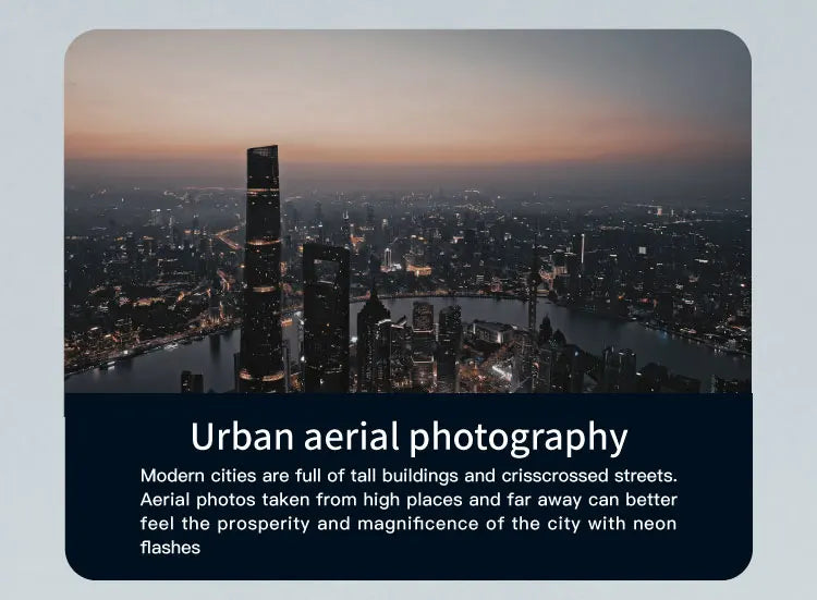 C-FLY Arno SE MAX Drone - Profesional 4K HD Camera 3-Axis Micro Gimbal 5G Wifi GPS Drone With HD Camera FPV Brushless Foldable RC Quadcopter Professional Camera Drone 57 C-FLY Arno SE MAX Drone, aerial photos taken from high places and far away can better feel the prosperity and magnificence of