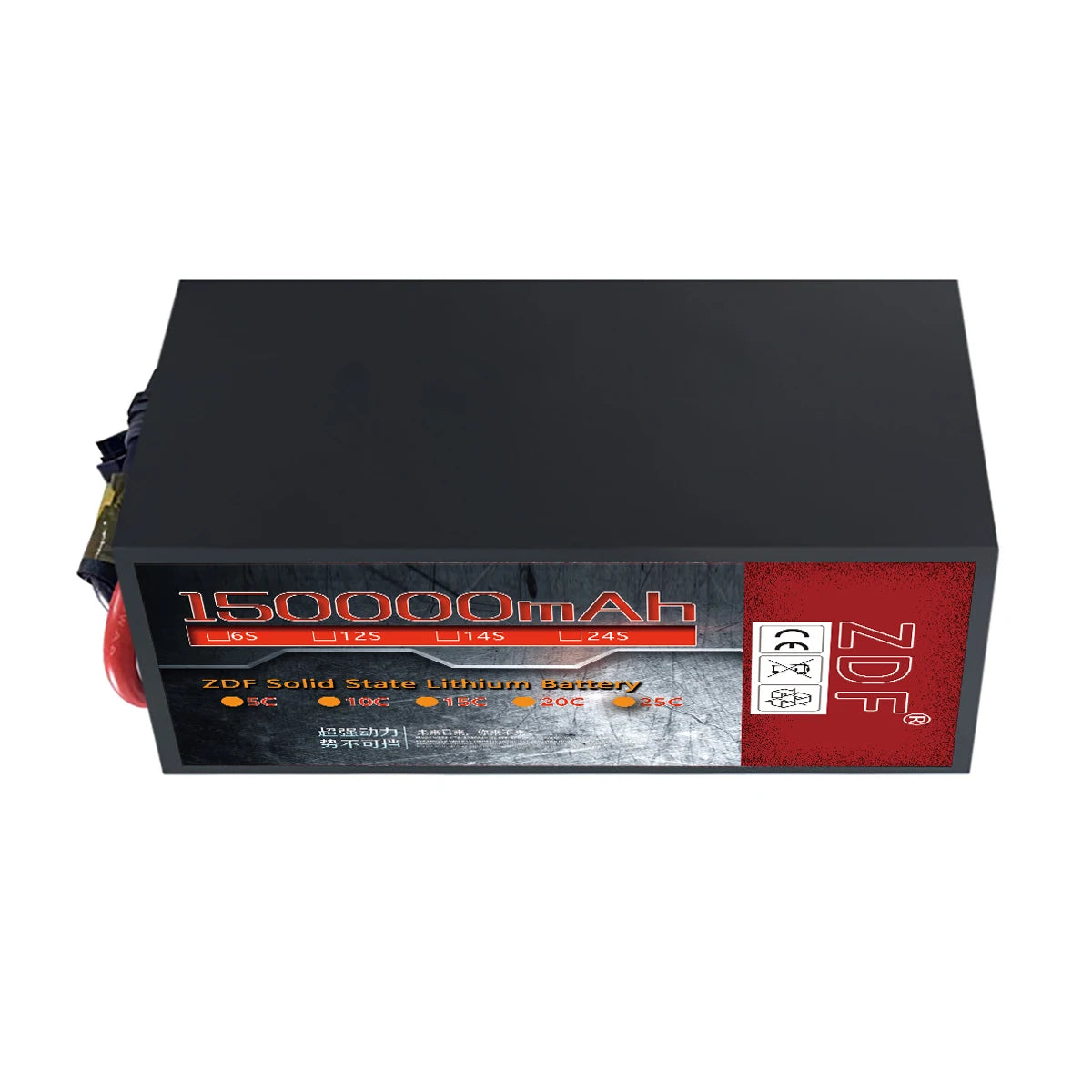 ZDF High Capacity solid-state Big lithium battery 150000mah 6s 12s 14s 18s 24s large drone battery For Big Load Multirotor FPV UAV Agriculture Drone Battery 8 leave us message and tell us what plug you want .