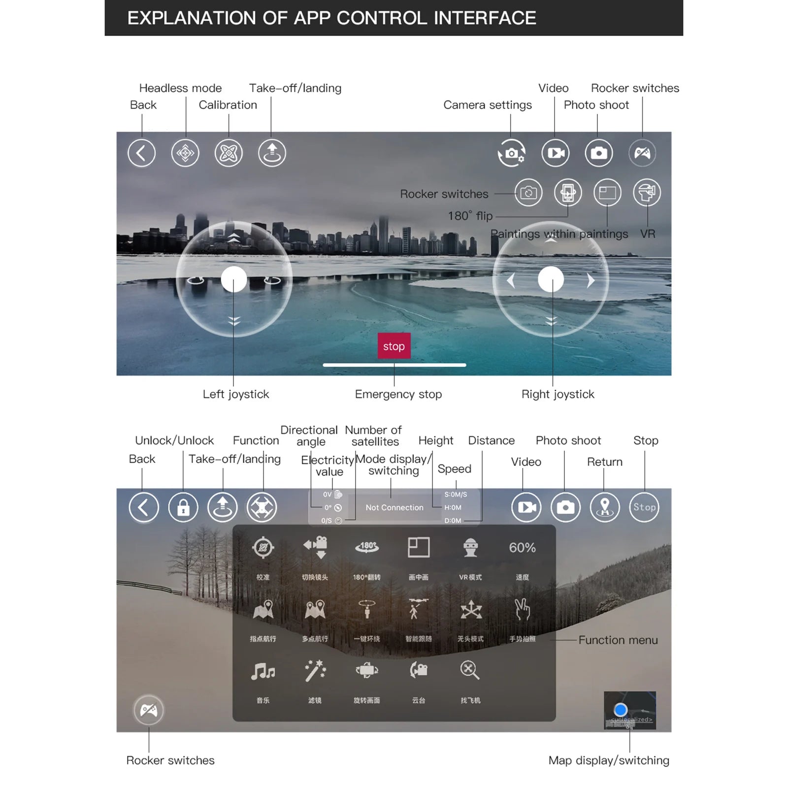 ZLL SG107 Pro Drone - GPS 4K HD Dual Camera FPV Brushless Motor RC Quadcopters 1200m Remote Control Distance for Boys Adults 25 ZLL SG107 Pro Drone, Rocker switches 180" flip - Paintings within paintings VR stop