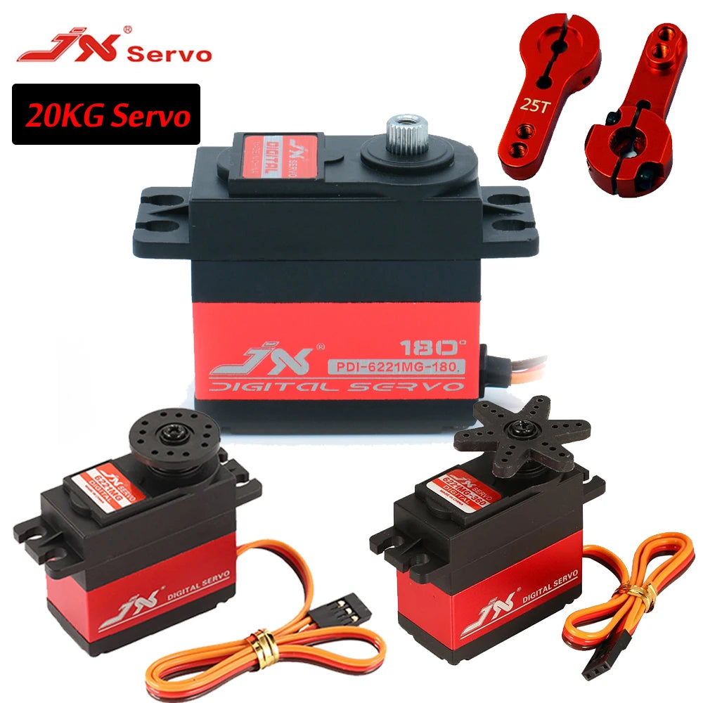 JX サーボ PDI-6221MG - 6V 20KG 180° 360° 大トルクデジタル JX サーボ PDI-6221MG - 6V 20KG 180° 360° 大トルクデジタル