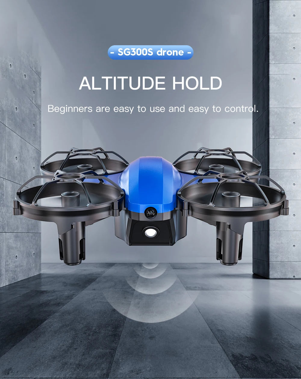 SG300/SG300S Mini Drone - Obstacle Avoidance Portable Dazzling Light Cool Remote Control Fancy Drone RC Toy for New Year Quadcopter 34 sgsoos drone altitude hold beginners are easy