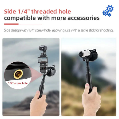 STARTRC Magnetic Mount Bracket, Magnetic mount with 1/4" thread for versatile accessories and selfie stick use