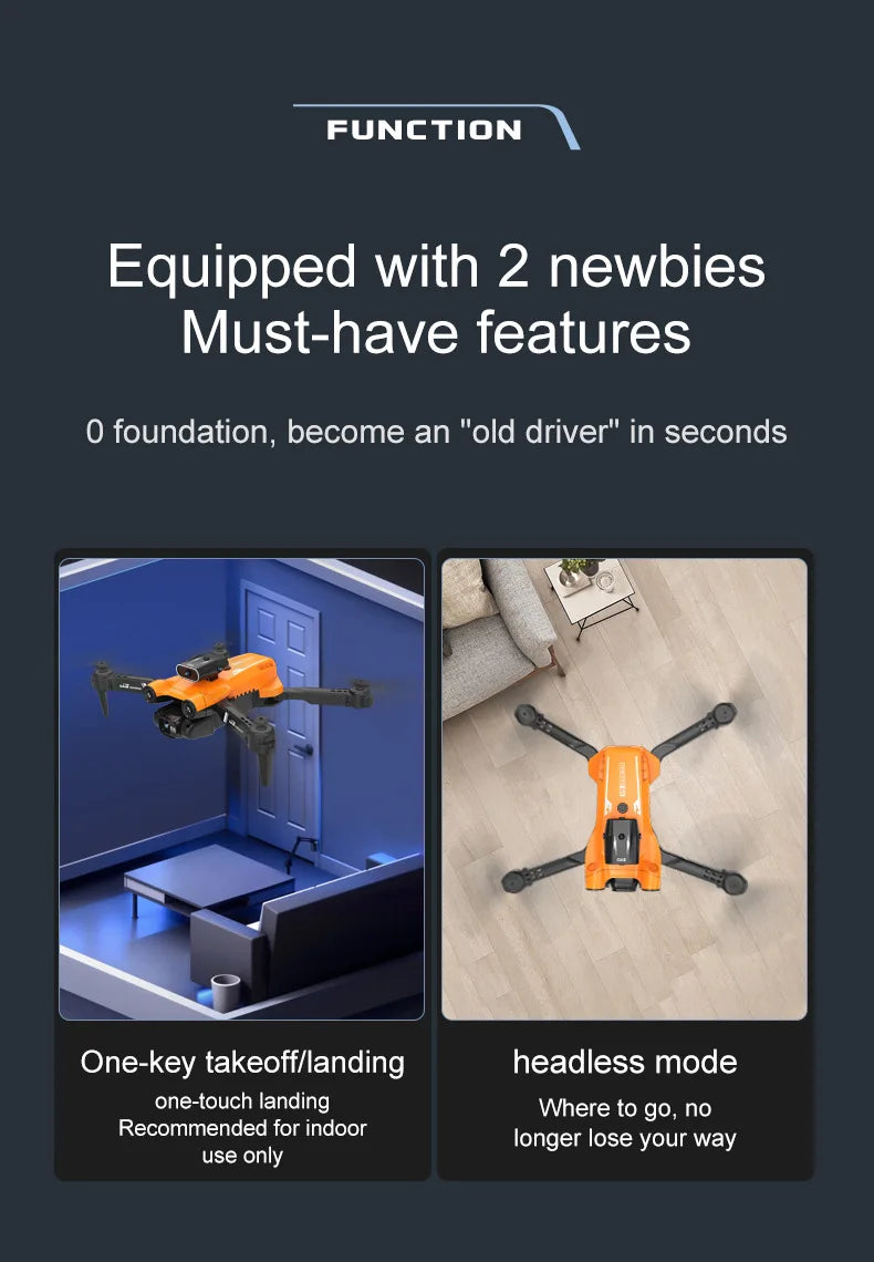 S17 Drone - New four axis UAV Aerial Photography 8K HD Drone Obstacle Avoidance Remote Control UAV ESC Lens Children's Toys XMAS Gift 24 S17 Drone, function equipped with 2 newbies must-have features foundation, become