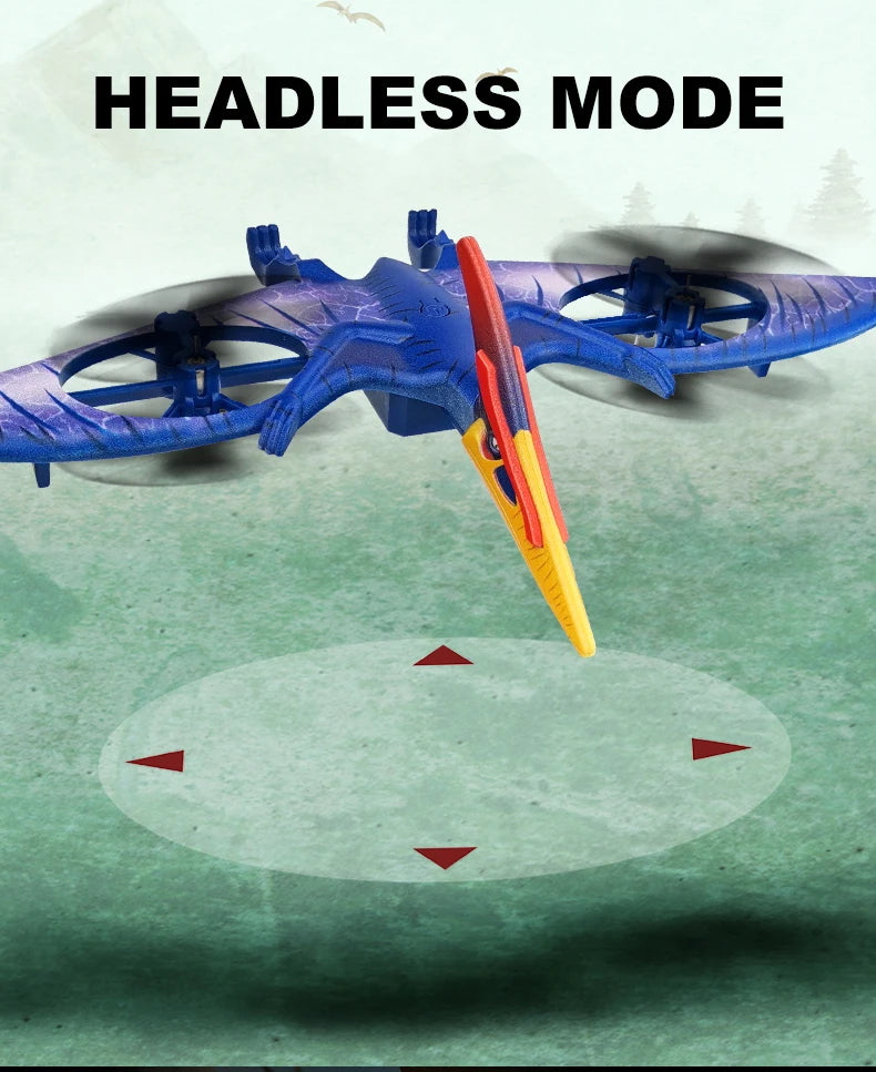 MXW New Mini Drone Dinosaur Remote Control Aircraft 2.4G Radio Control Helicopter Pterosau Drones RC Plane Children's Flying Toy 14 MXW New Mini Drone Dinosaur Remote Control Aircraft 2.4G