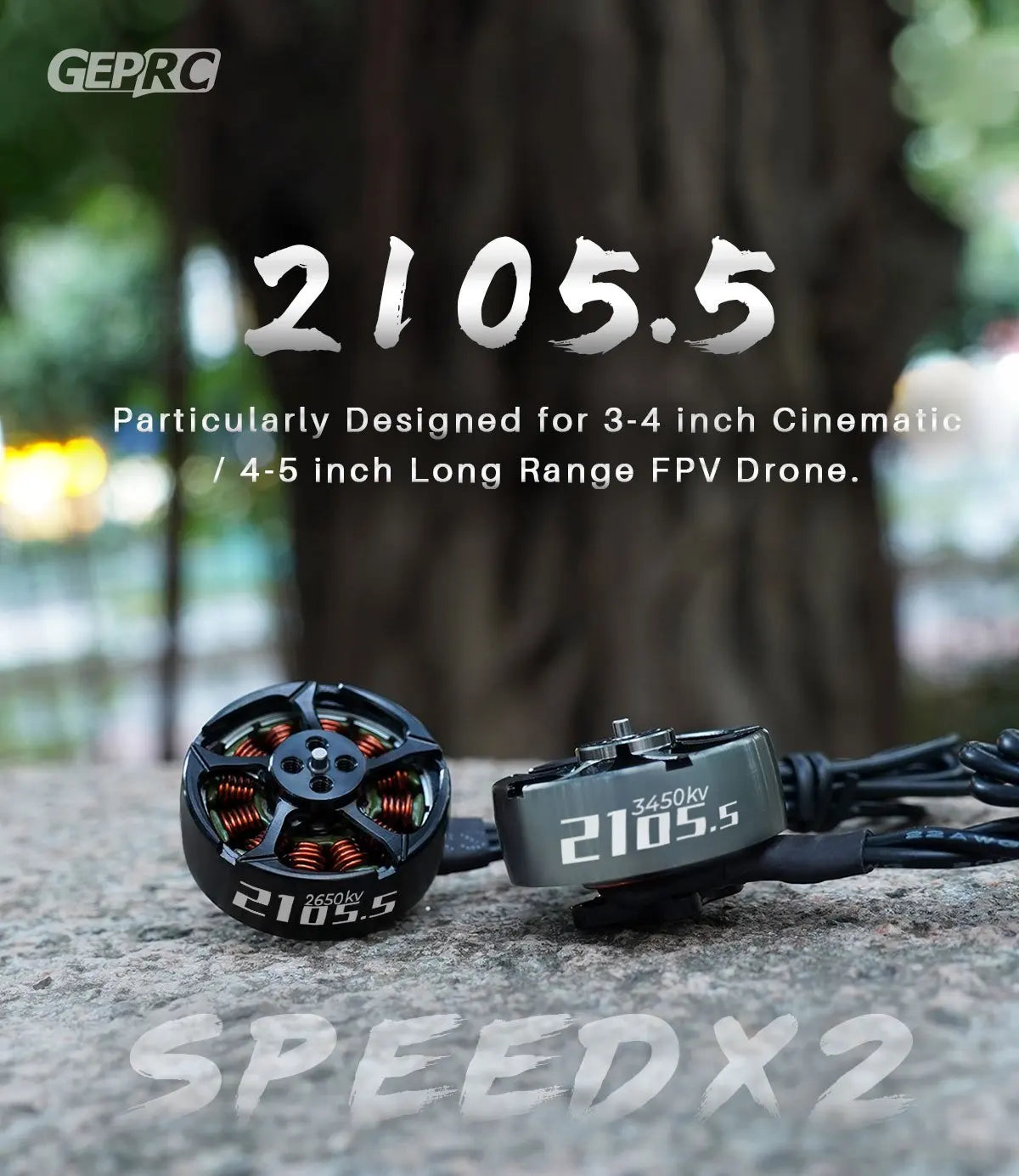 GEPRC SPEEDX2 0803 Brushless Motor, GEPRC 2105.5 Particularly Designed for 3-4 inch Cinematic 4-5 inch