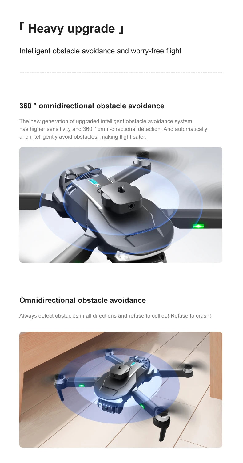 LU20 Drone - 8K Profesional GPS ESC With Dual Camera 360 Obstacle Avoidance Foldable 4K Quadcopters Toy Gift 29 LU20 Drone, intelligent obstacle avoidance system has higher sensitivity and 360 omni-