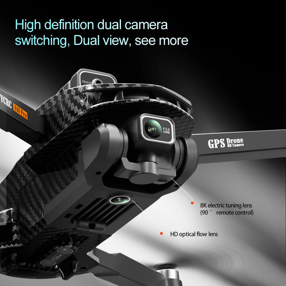 A16 PRO Drone, hd optical flow lens obatcl vere