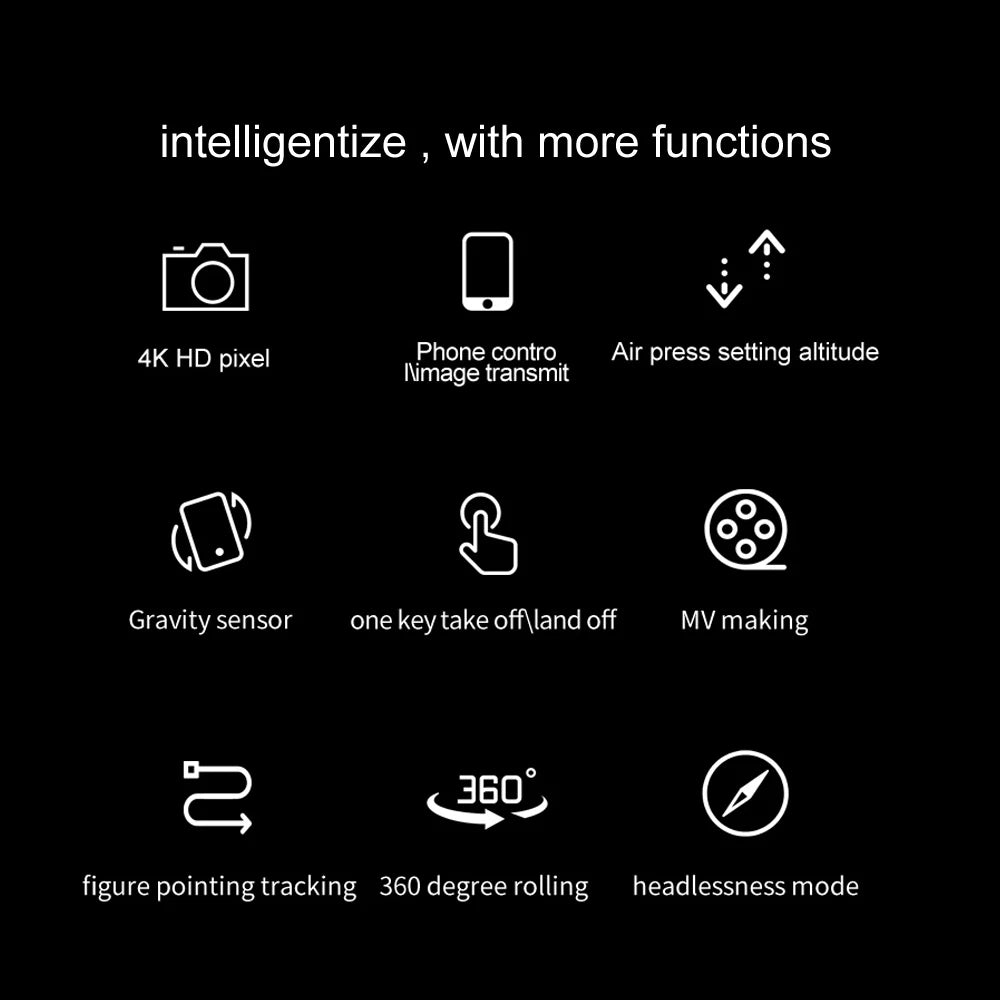QJ LS11 Pro Drone, 4k hd pixel phone contro air press setting al