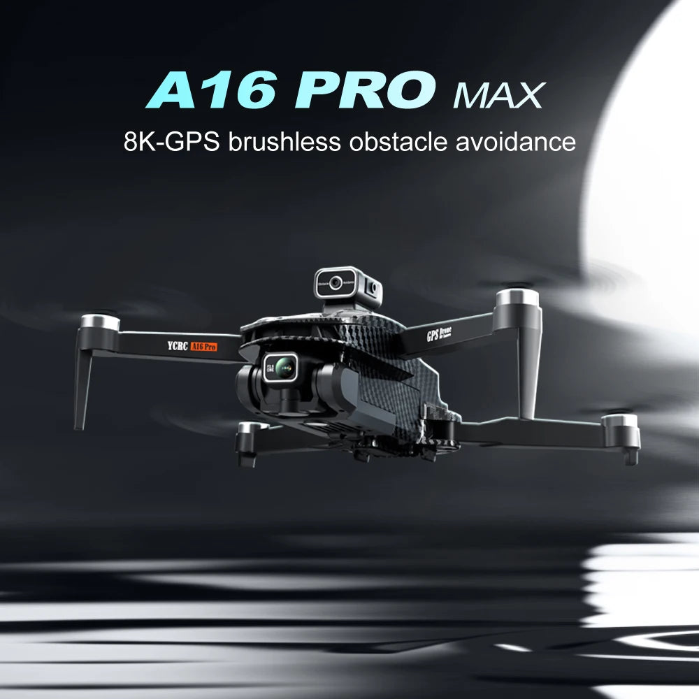 A16 PRO Drone, a16 pro max 8k-gps brushless obstacle