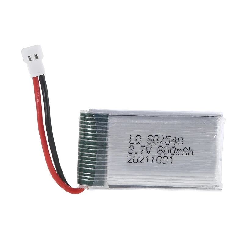 3.7V 800mAh 802540 Drone Battery, Note that the color representation on the item may vary due to differences in monitors.