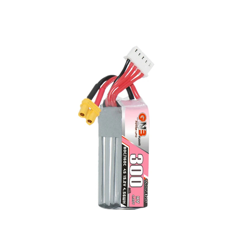 GNB 4S HV 15.2V 300mAh 80C/160C LiPo Drone Battery With XT30 Plug