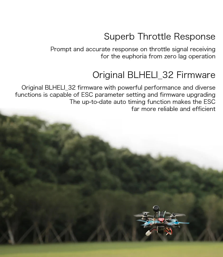 T-MOTOR  F35A ESC, BLHELI_32 Firmware is capable of ESC parameter setting and firmware upgrading 