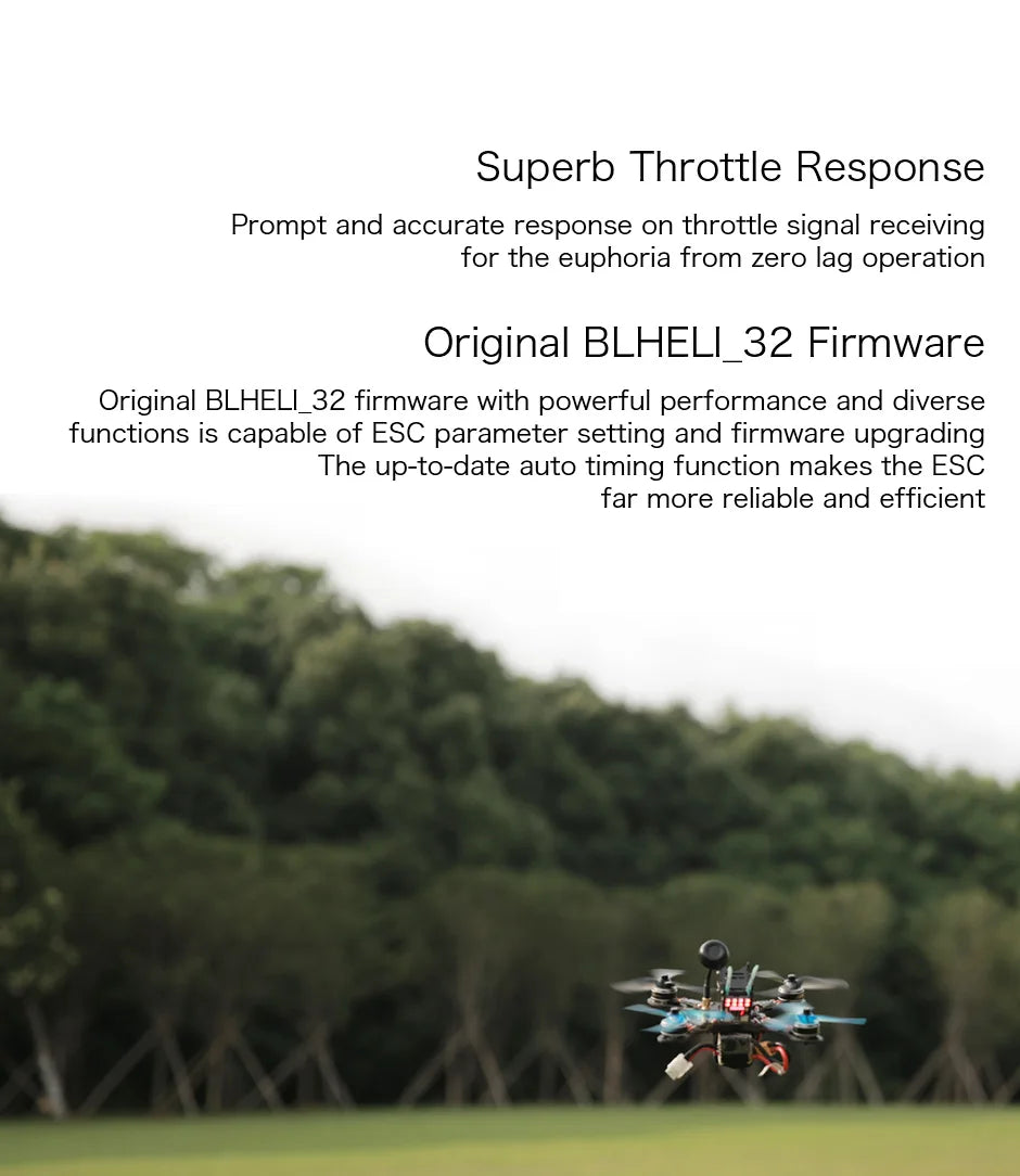 T-MOTOR F35A ESC, BLHELI_32 Firmware is capable of ESC parameter setting and firmware upgrading