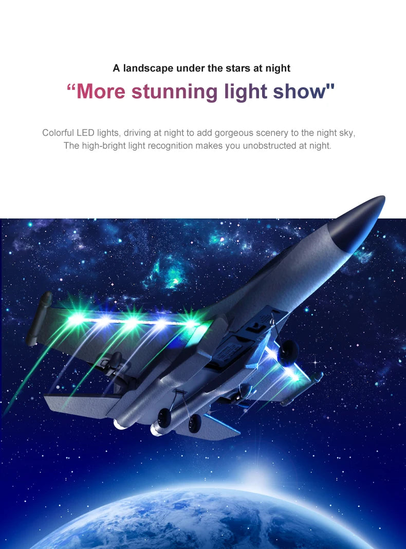 G1 RC Airplane, high-bright light recognition makes you unobstructed at night . "Mor