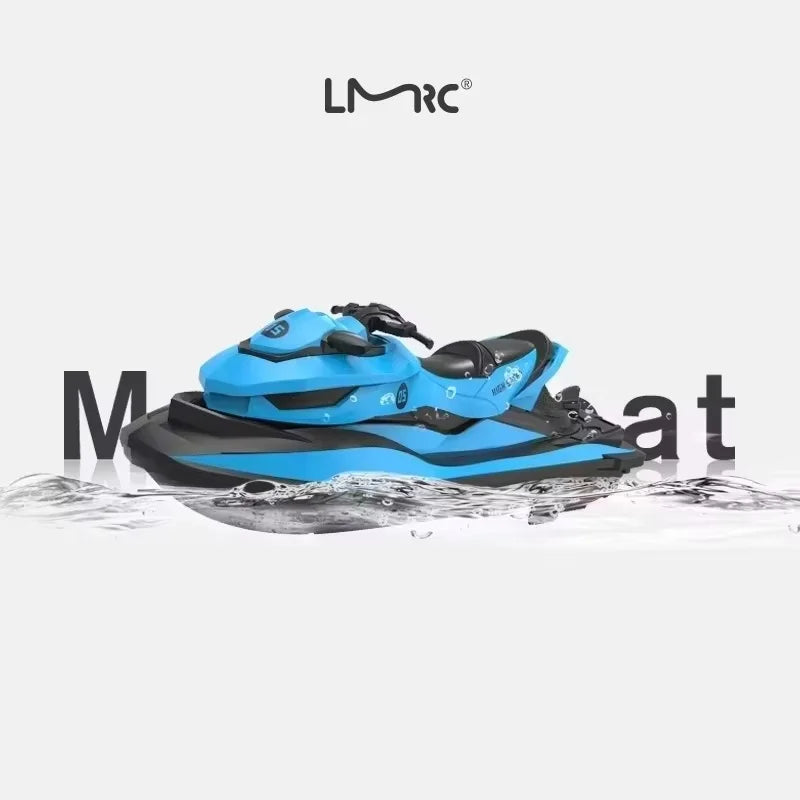 MN MODEL LM13-A Mini Jet Ski RC Boat 2.4G High-Speed Motorboat, 50m Range, Dual Motors, 3.7V 650mAh, 20min Runtime