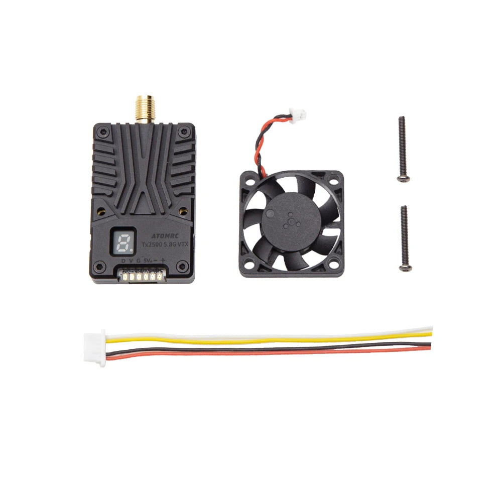 SKYZONE TX2500 5.8GHz 2.5W VTX - Video Transmitter CNC Shell Built-In Cooling Fan For RC FPV Freestyle Long Range Racing Drone