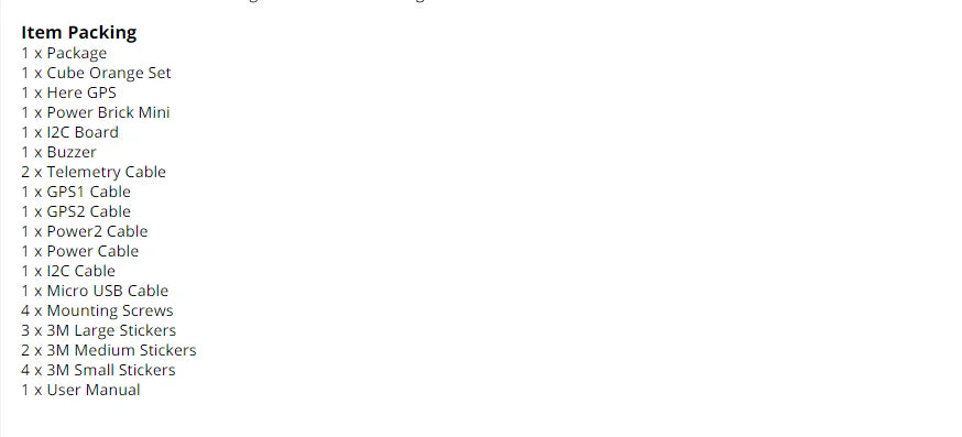 PX4 HEX Pixhawk Cube - Orange+ Here 3 GPS, accepted Delivery Terms: FOB; Accepted Payment Currency:USD,EUR,AUD,