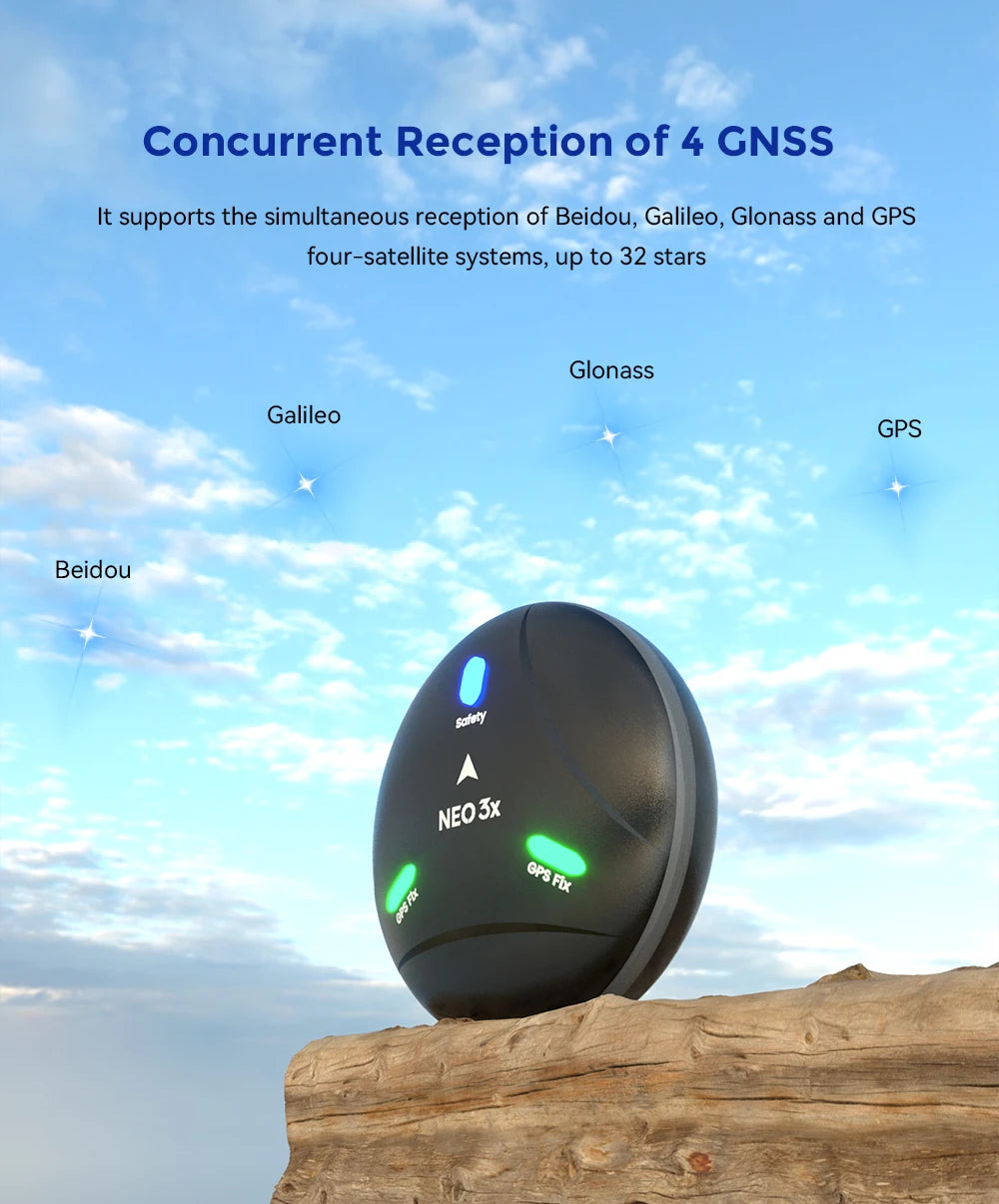 CUAV New NEO 3X GPS, CPSFb supports the simultaneous reception of Beidou; Galileo, Glon