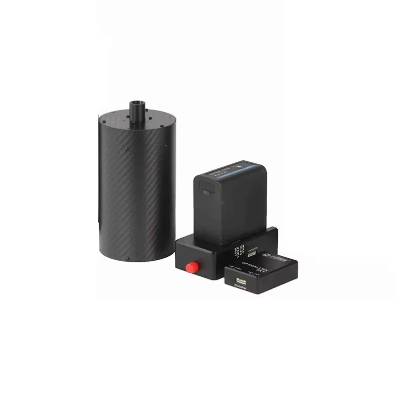 FPV Drone Optical Fiber Image Data Transmission System – OpticalLink SKY/GBD Ground Receiver, Airborne Fiber 0–20km