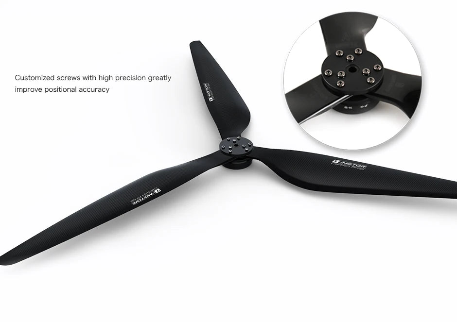 T-Motor G29*9.5" inch 3 blades drone propeller, Customized screws greatly improve positional accuracy .