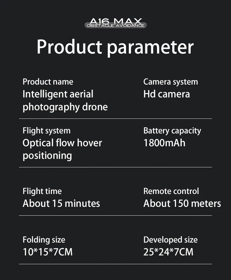 A16 MAX Drone - 4K Profesional GPS FPV Dual HD Camera Drones With Brushless Motor 5G WiFi RC Quadcopter Toys VS SG108 Pro KF102 24 A16 MAX Drone, camera system intelligent aerial hd camera photography drone flight system battery capacity