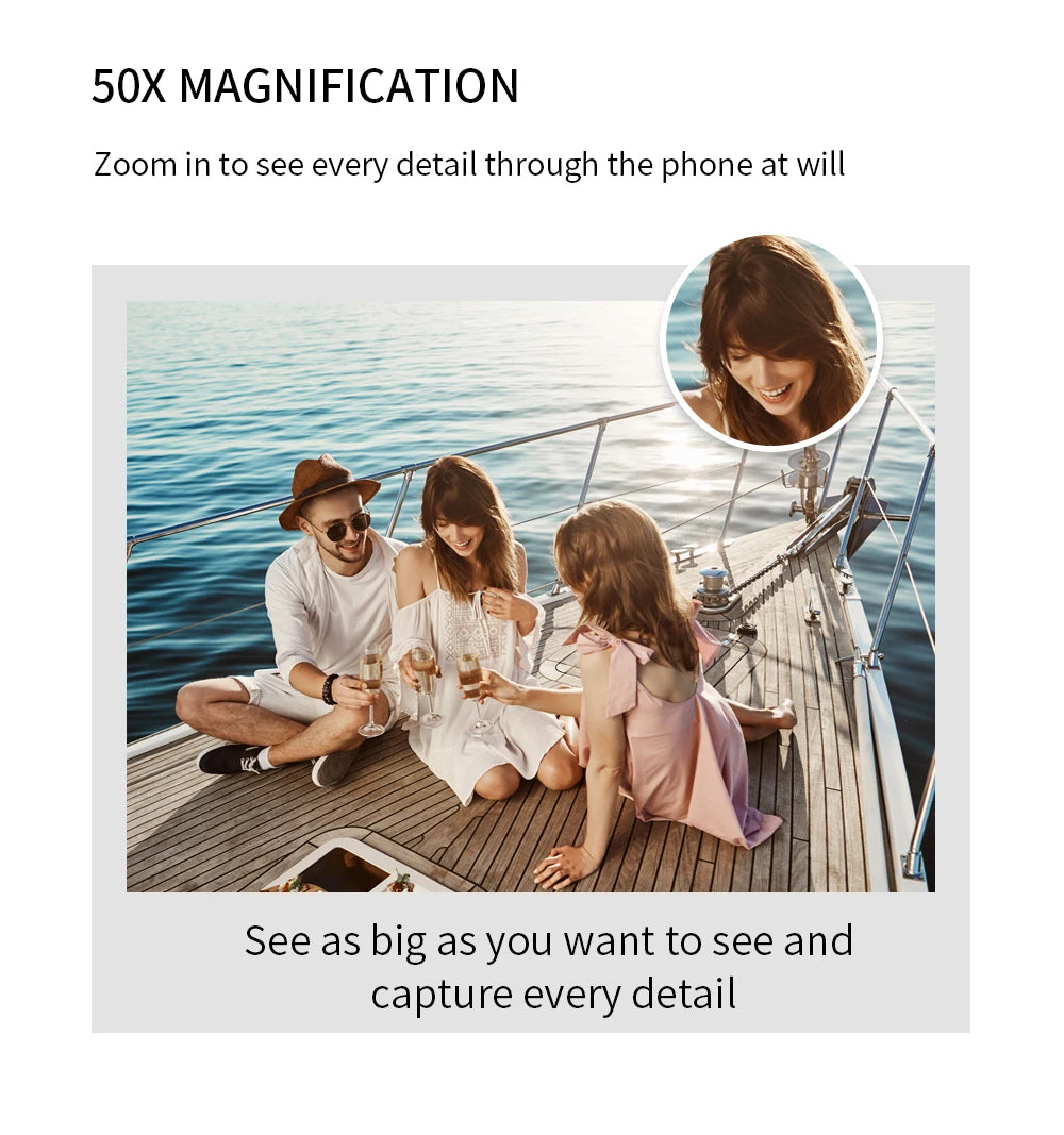 HJ40 Drone, 50X MAGNIFICATION Zoom in to see every detail through the phone at will