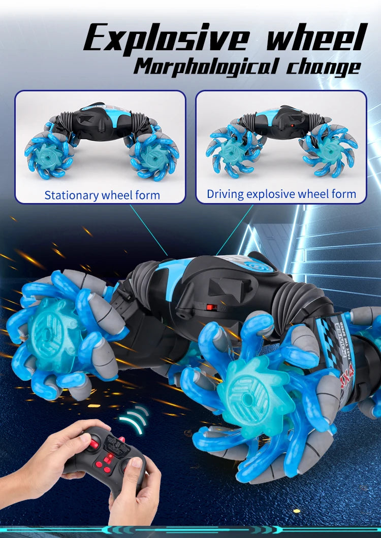 Explusive wheel Morphologicol chonge Stationary wheel form Driving explosive wheel