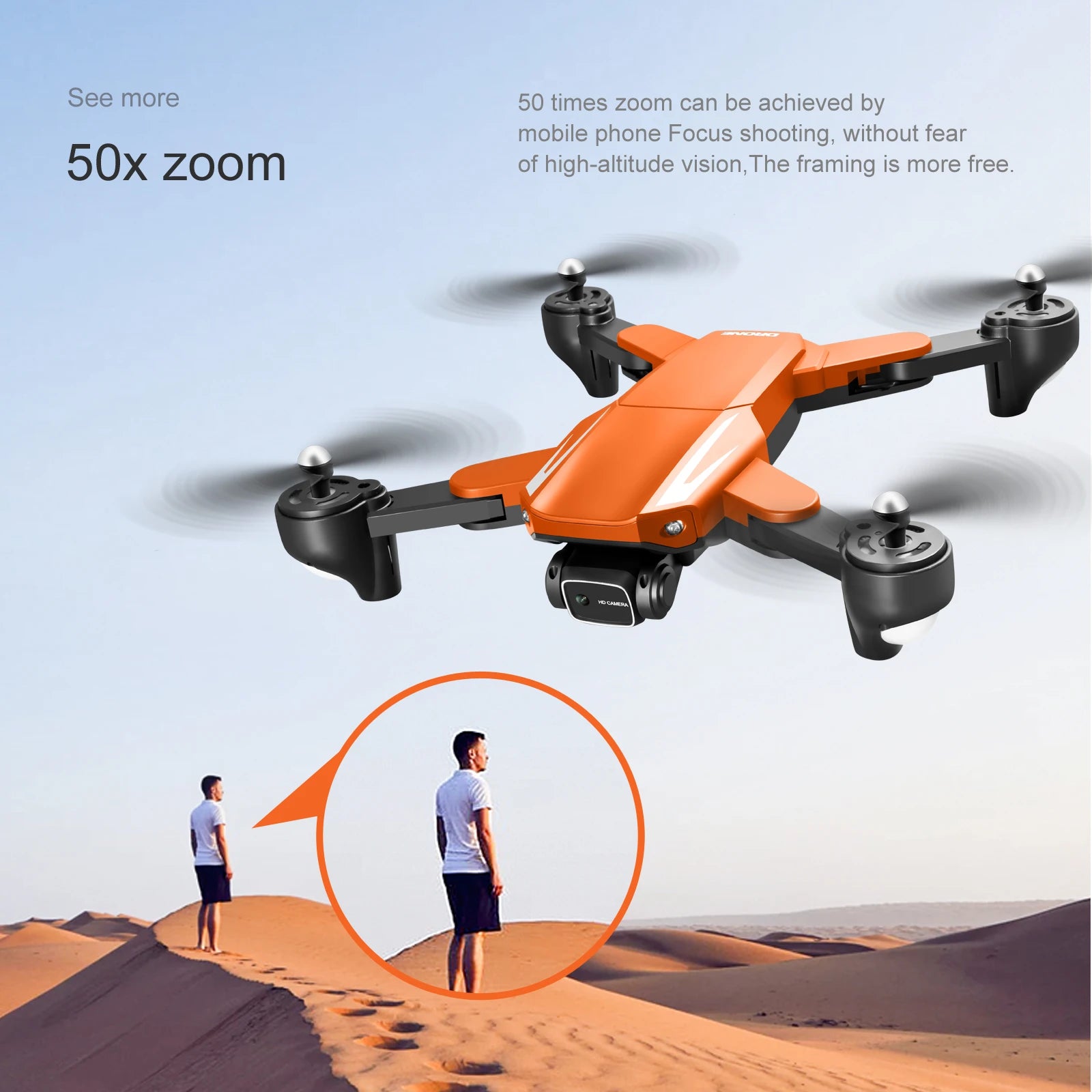 S93 Drone, see more 50 times zoom can be achieved by mobile phone focus shooting 