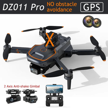 ZD011 PRO Drone has a 5km range, shoots 4K video with an anti-shake gimbal, and features WiFi and GPS for easy control.