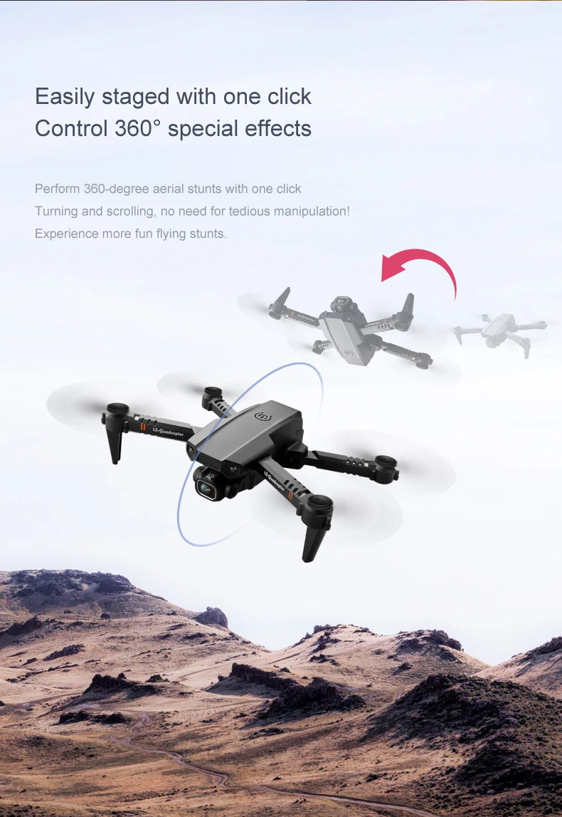 KBDFA XT6 Mini Drone, 3609 special effects perform 360-degree aerial stunts with one click