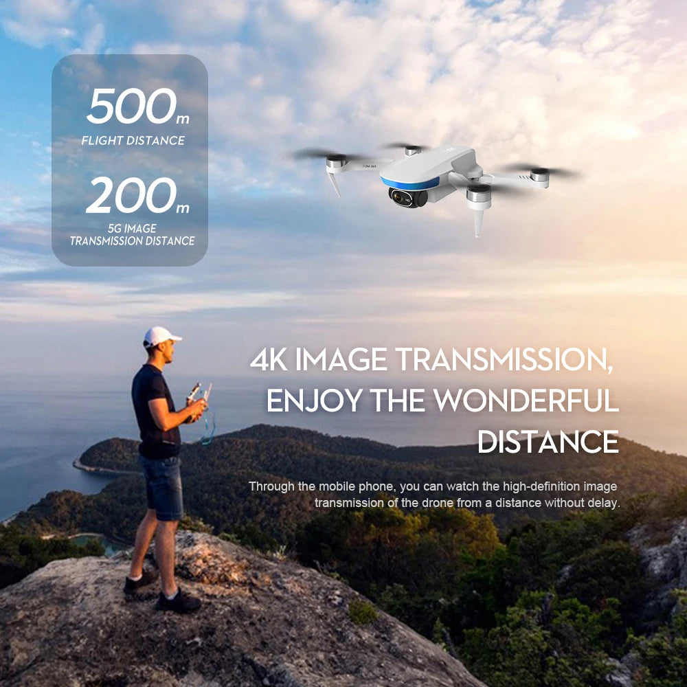 S6S Mini GPS Drone, 500 m FLIGHT DISTANCE 200 m 5G IMAGE TRANSMISS
