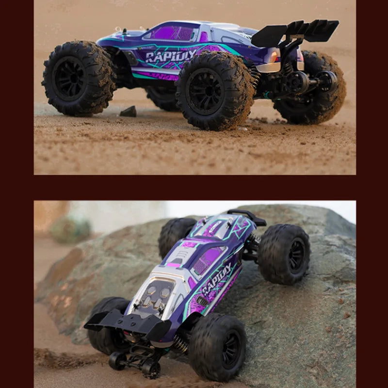 Rc Cars Off Road 4WD with LED Headlight,1/16 Scale Rock C