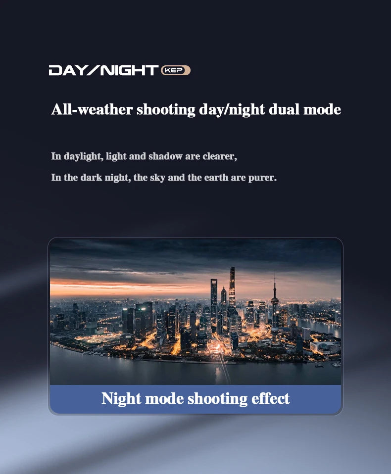 U4 GPS Drone, AlI-weather shooting daylnight dual mode In daylight, light and shadow are clearer