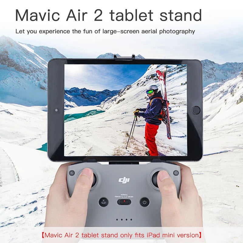For DJI MINI 2 Remote Control Extend Smartphone Tablet Bracket Clip Holder for Mavic AIR 2/Air 2S/Mavic 3 Drone Accessories 26 tablet stand only fits iPad mini version .