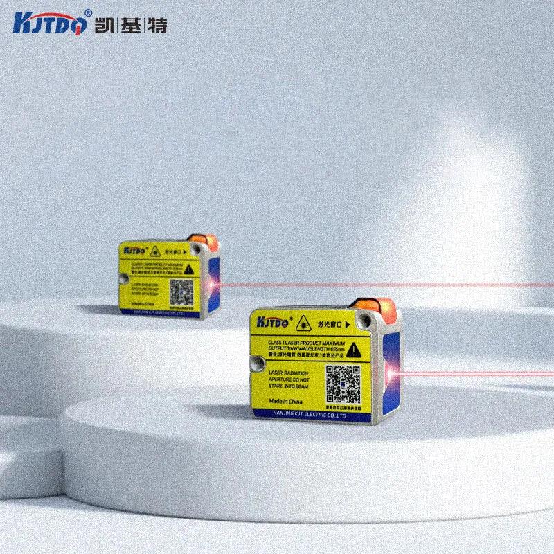 KJT TG30 Laserafstandssensor, 5 m bereik, 650 nm Klasse 1, 0–10 V/4–20 mA/RS485, IP65, 9–36 V, 1 kHz