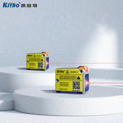 KJT TG30 Laserafstandssensor, 5 m bereik, 650 nm Klasse 1, 0–10 V/4–20 mA/RS485, IP65, 9–36 V, 1 kHz