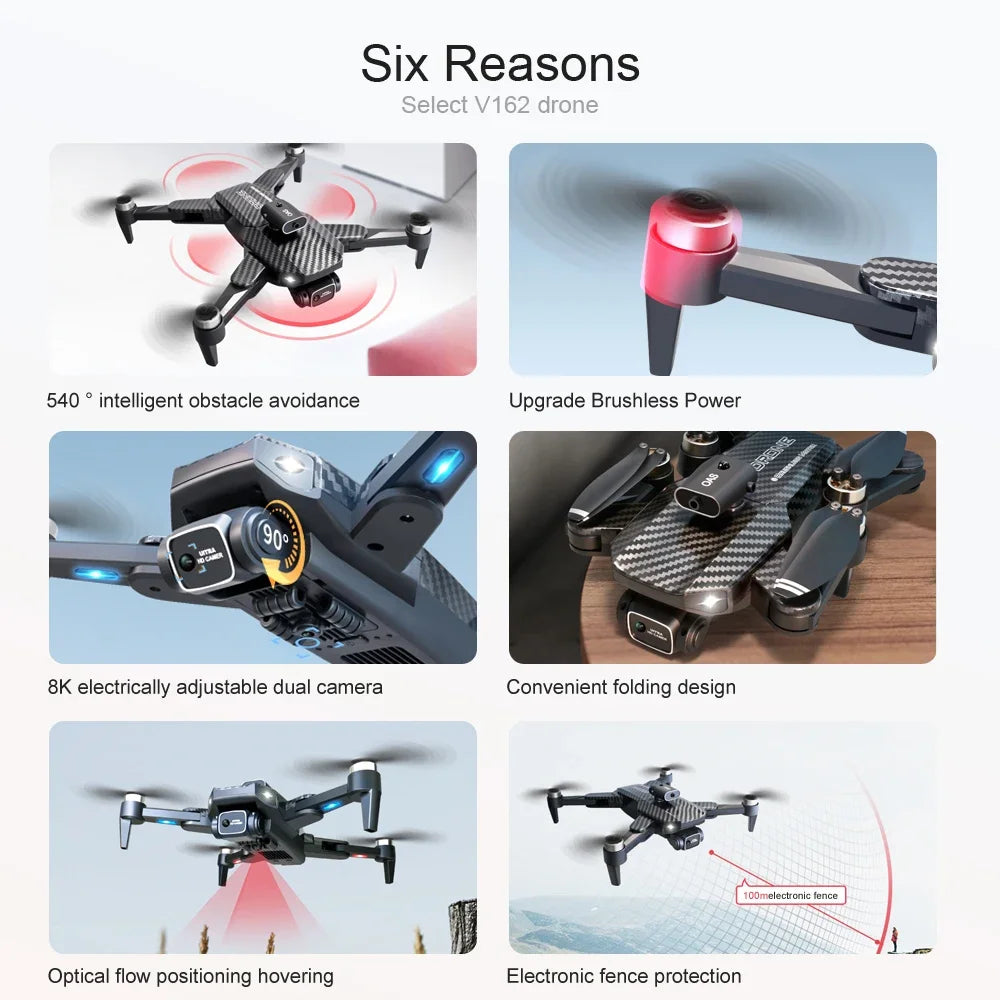 V162 Drone, six reasons select v162 drone 540 intelligent obstacle avoidance